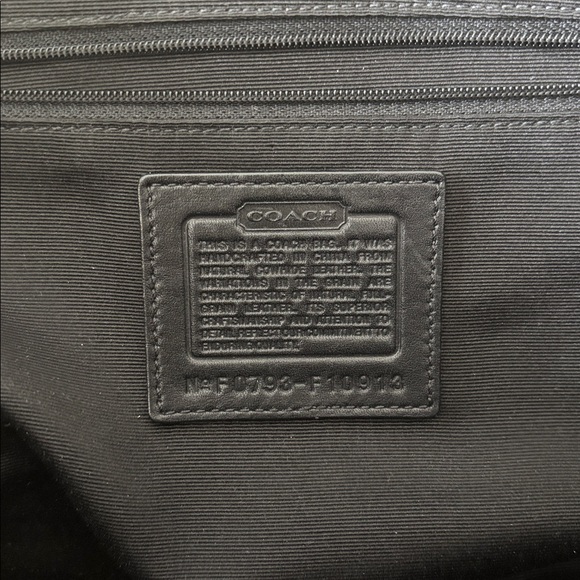 Coach Soho Hampton Leather Shoulder Bag Satchel in Black F10913 - Picture 2 of 14